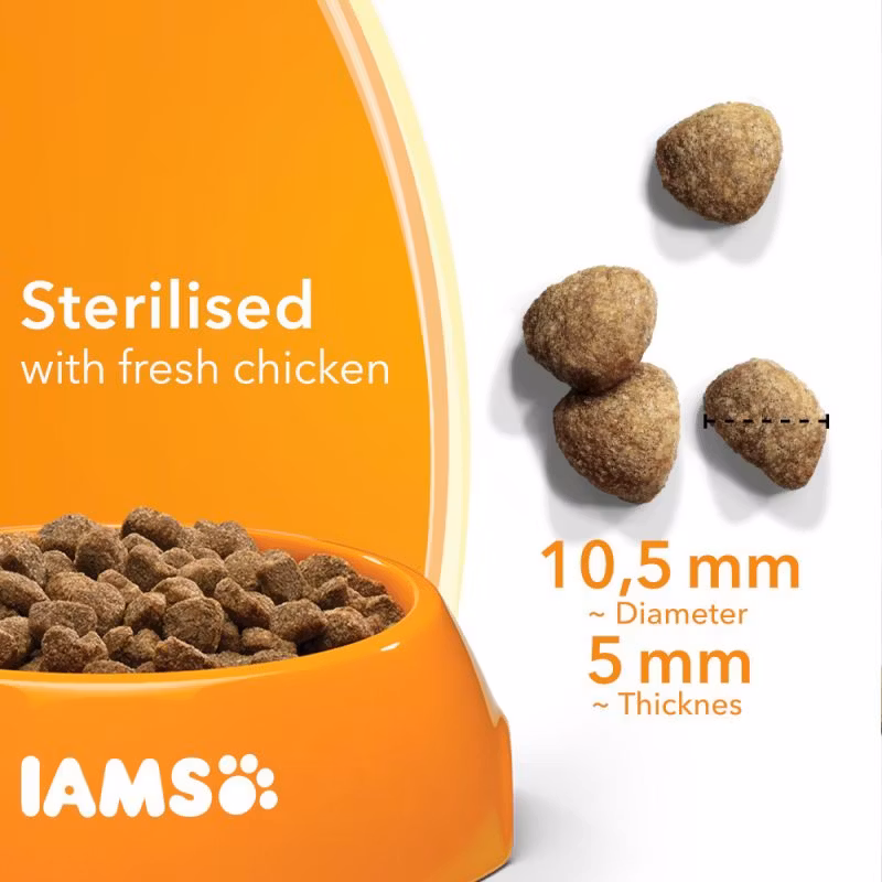 IAMS Dry Food Light in fat/Sterilised Adult Fresh Chicken +1- Kyckling 10 kg