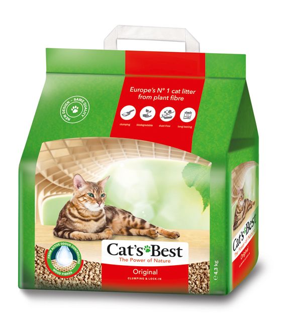 Cat's Best Original- organiskt träfiber 10 L/4,3 kg