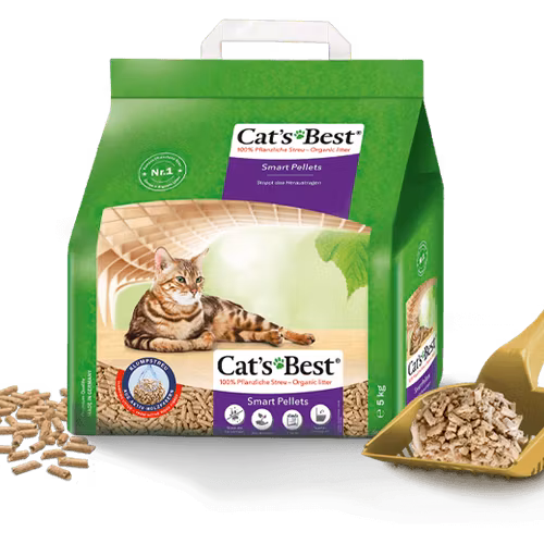 Cat's Best Smart, för långhårskatter - organiskt träfiber 10 L/5 kg
