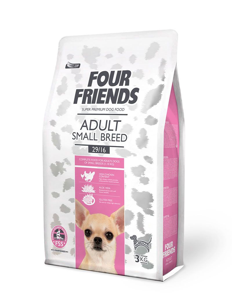 Four Friends Adult Small Breed- små raser (1-10 kg) Kyckling