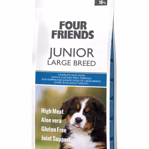 Four Friends Junior Large Breed- kyckling 12kg/17kg