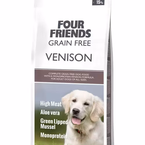 Four Friends Grain Free Venison/Hjort 3kg/12kg/17kg