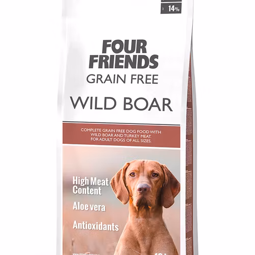 Four Friends Grain Free Wild Boar/Vildsvin 1kg/3kg/12kg