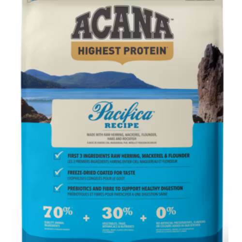 Acana Dog Highest Protein Pacifica® - fisk Spannmålsfritt 2 kg/6 kg/11,4 kg