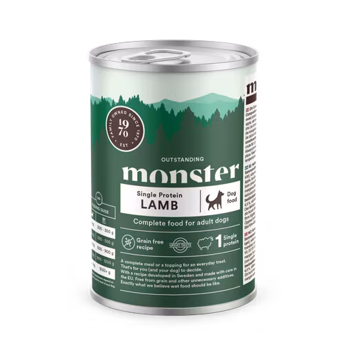 Monster Dog Adult Single Lamb Burk 400 gr