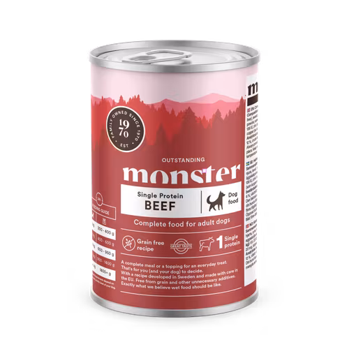 Monster Dog Adult Single Beef Burk 400 gr