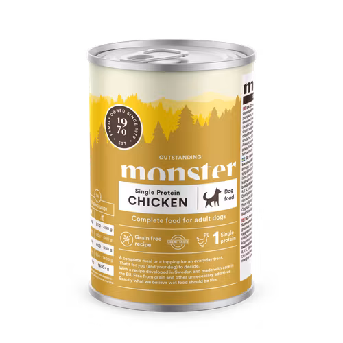 Monster Dog Adult  Single Protein Chicken Burk 400 gr