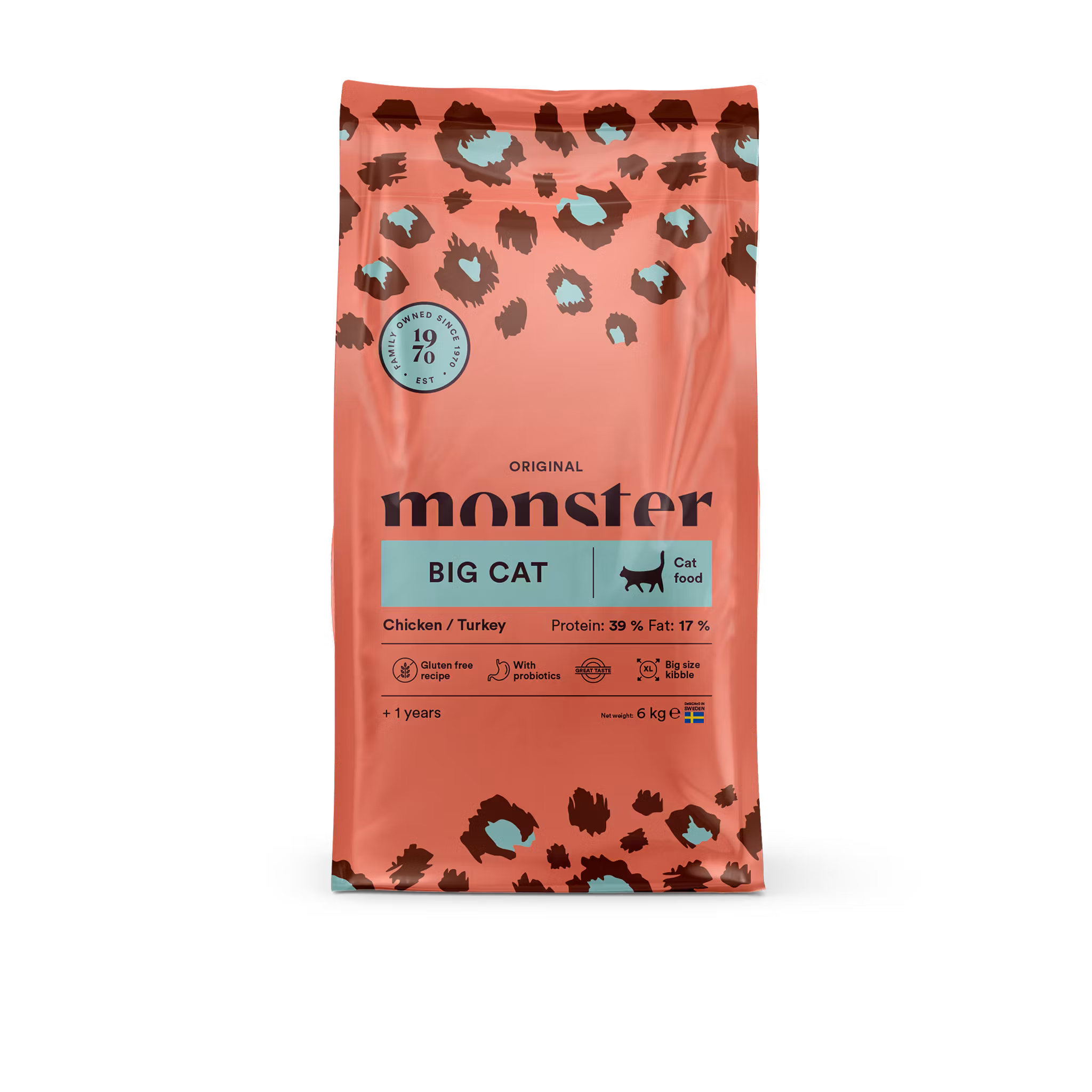 Monster Cat Original Adult Big Cat- Chicken/Turkey 6 kg