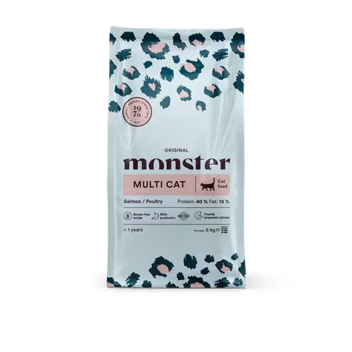 Monster Cat Original Multi Cat- Lax/Kyckling/Kalkon 400 gr/ 6 kg