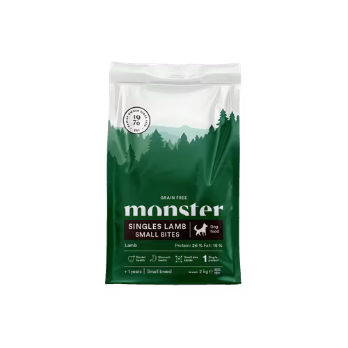 Monster Dog Grain Free Singles Lamb Small Bites 2 kg/12 kg