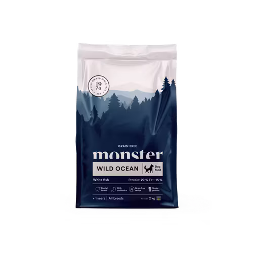 Monster Dog Grain Free Wild Ocean White Fish - spannmålsfritt