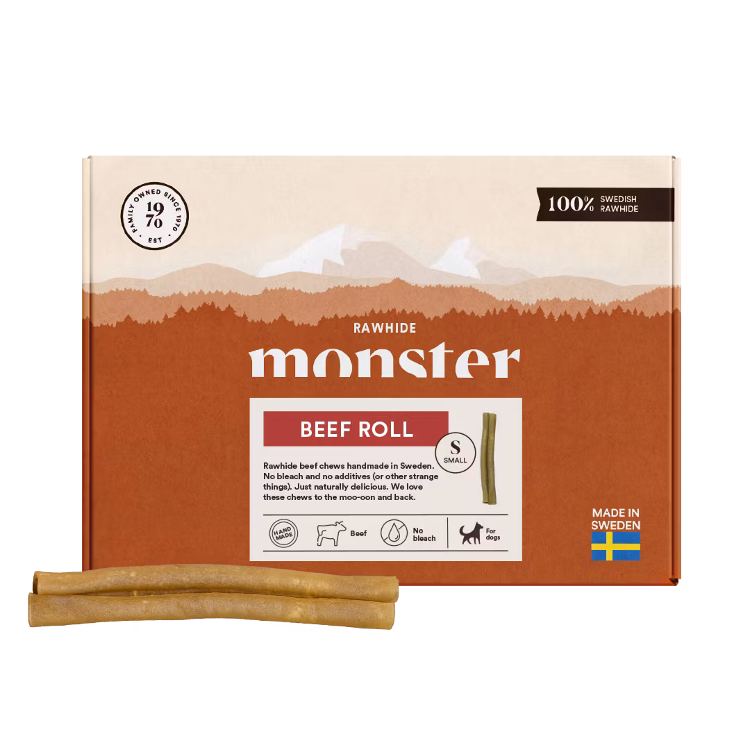 Monster Rawhide Beef Roll- nöthud