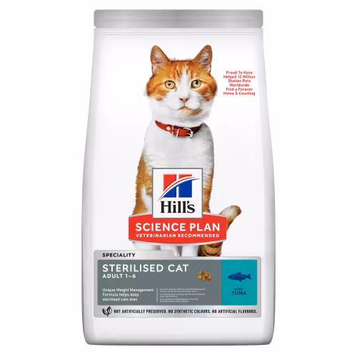 HILL'S SCIENCE PLAN Sterilised Cat ADULT med Tonfisk. 1-6 år. 7 kg