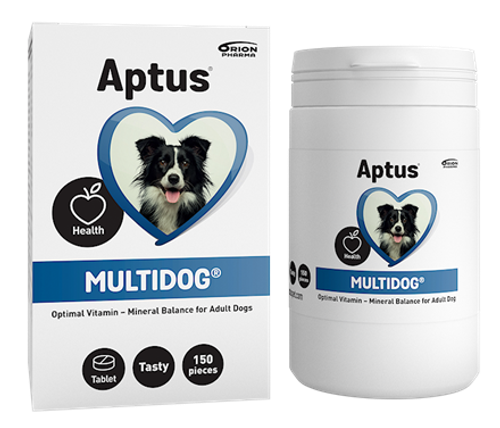 Aptus® Multidog™- Vitamin- och mineraltillskott för vuxen hund 1-7 år. 150 tabl.