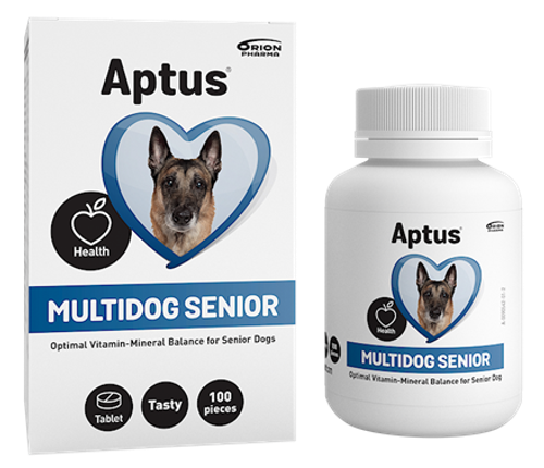 Aptus® Multidog Senior™- Vitamin- och mineraltillskott för den äldre hunden 100 tabl.
