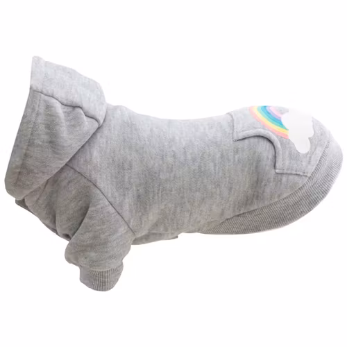 Hoodie, Rainbow Falls, ljusgrå 18-33 cm