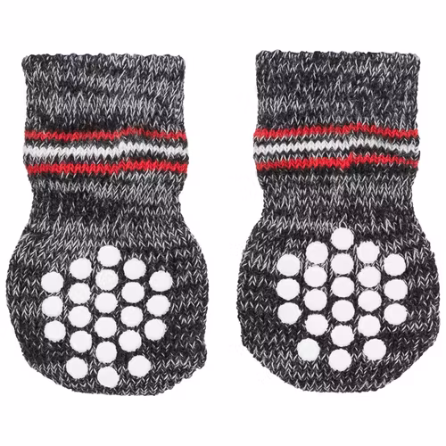 Hundsockar 2-pack non-slip Grå