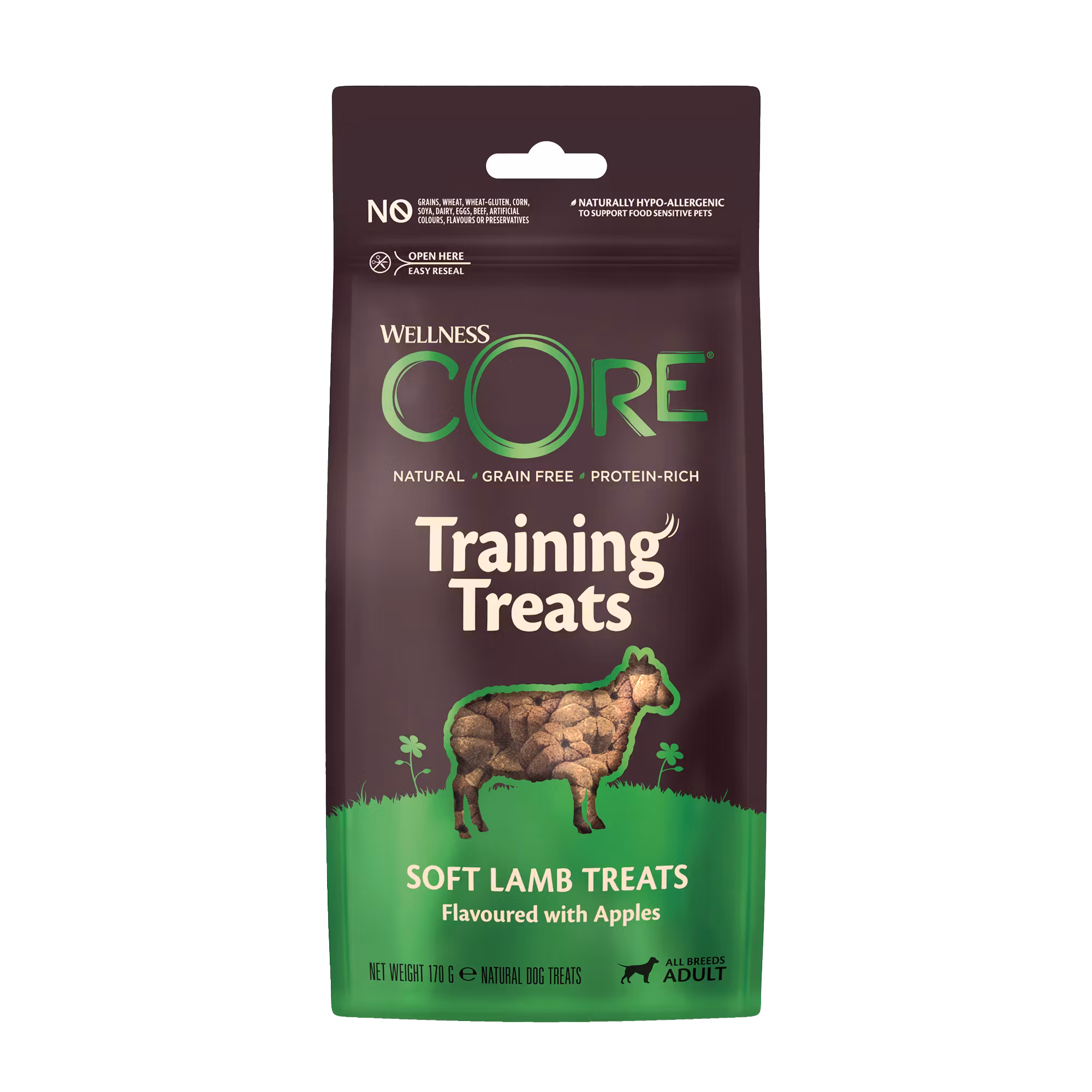 Wellness CORE Protein Bites Soft Lamb Flavoured with Apples -Hundgodis 170 gr