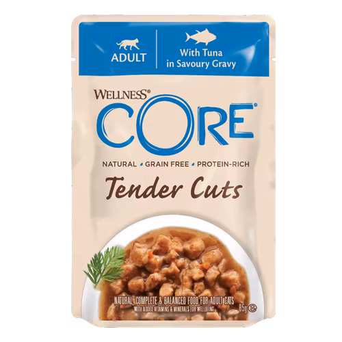 Wellness CORE Tender Cuts with Tuna in Savoury Gravy - 85g