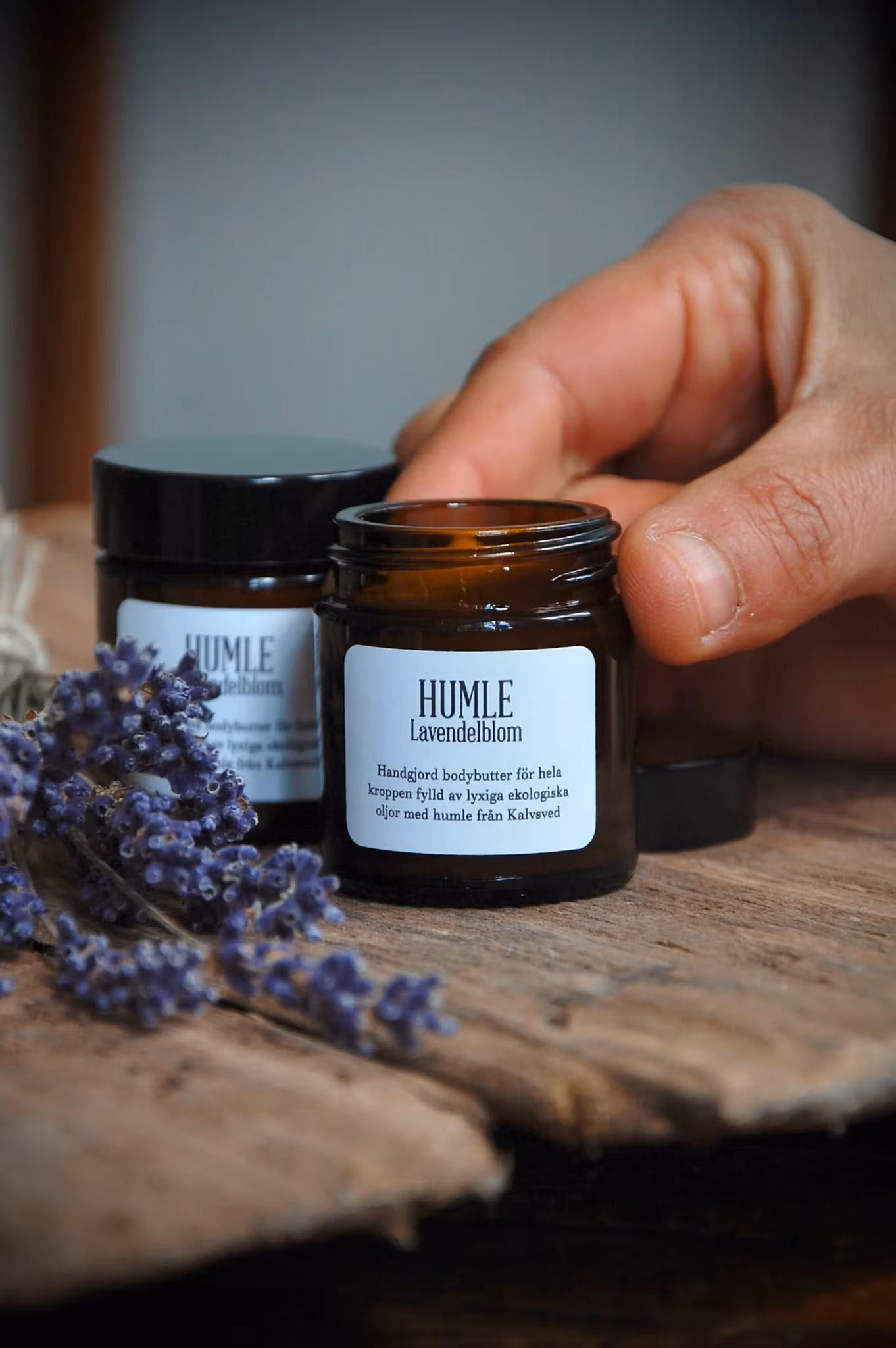 HUMLE Bodybutter Lavendelblom - extra närande och skyddande kroppssmör - 60 ml/120 ml