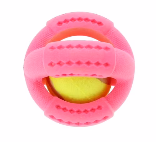 Tennisboll "Emma"  inuti ett gummihölje, som flyter. ø11cm