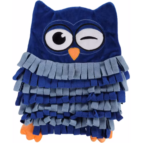 Aktiveringsmatta fleece – Uggla 33 × 27 × 3 cm