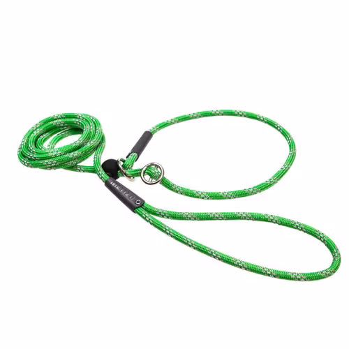 Metizo Retrieverkoppel 2m med reflex Grönt Runt (6mm)