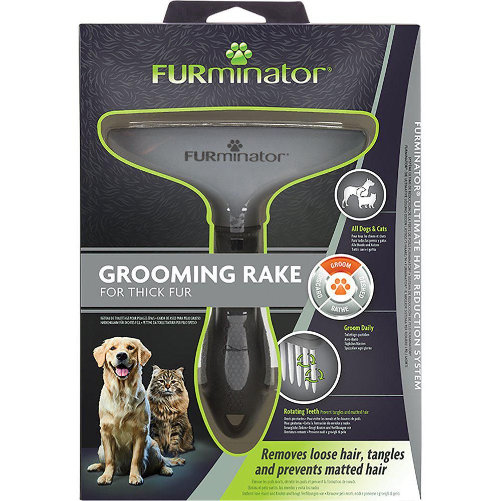 FURminator Grooming Rake- karda för tjock päls