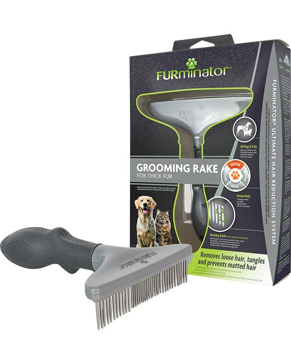 FURminator Grooming Rake- karda för tjock päls