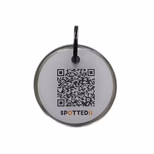 Spotted! ID-tag med spårning (QR-kod) - Small 23 mm