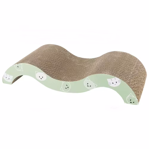 Klösbräda Mimi i papp med kattmynta, s-formad 50×9×23 cm,