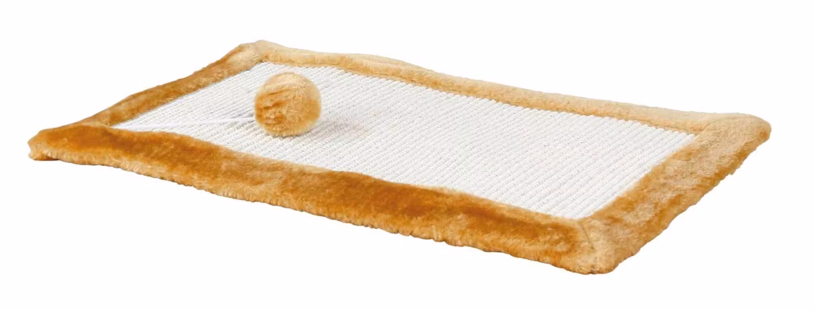 Klösmatta m plyschkant, 55x35 cm, brun