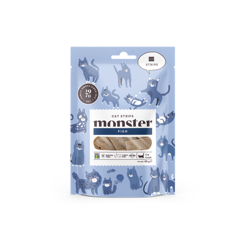 Monster Cat Strips Fish 50 gr