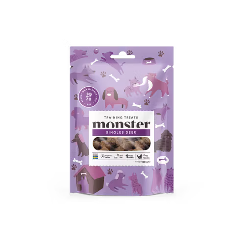 Monster Dog Training Treats Singles Deer/Hjort  100 gram