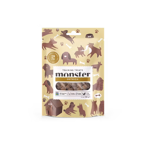 Monster Dog Training Treats Chicken & Ostrich /Kyckling & Struts 100 gram