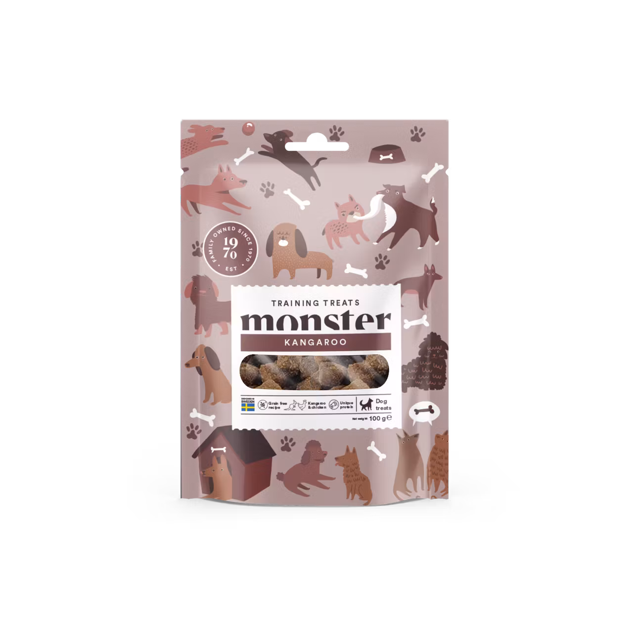 Monster Dog Training Treats Chicken & Kangaroo/Kyckling & Känguru 100 gram