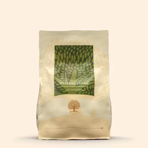 ESSENTIAL ETERNAL LIVING Small size. 90 % växtbaserat och 100 % (ovo) vegetariskt 2,5 kg