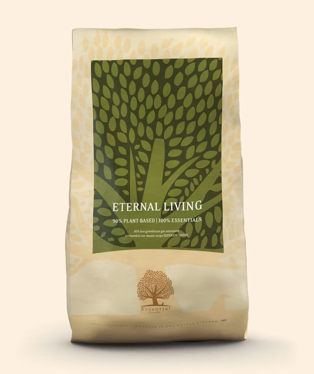 ESSENTIAL ETERNAL LIVING 10 kg. 90 % växtbaserat och 100 % (ovo) vegetariskt