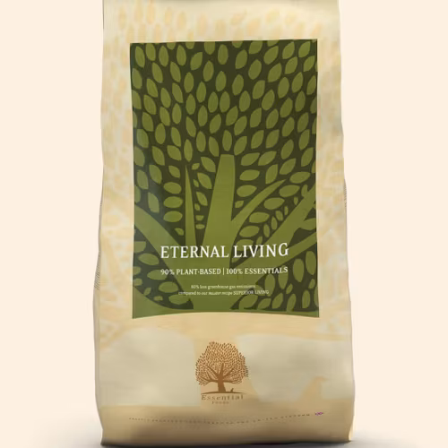 ESSENTIAL ETERNAL LIVING 10 kg. 90 % växtbaserat och 100 % (ovo) vegetariskt. 10kg