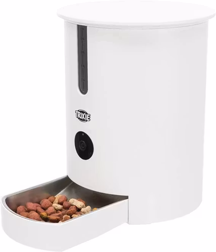 TX9 Foderautomat, 2.8 l/22 × 28 × 22 cm, vit med app-kontroll och integrerad kamera