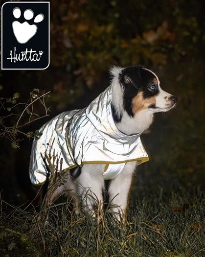 Hurtta Rainwear Mudventure Reflective ECO Hundjacka Stl. 25 - 65 cm Turmeric
