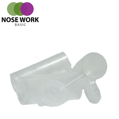 Nose Work Behållare XS med hål. Diameter 18 mm Nosework