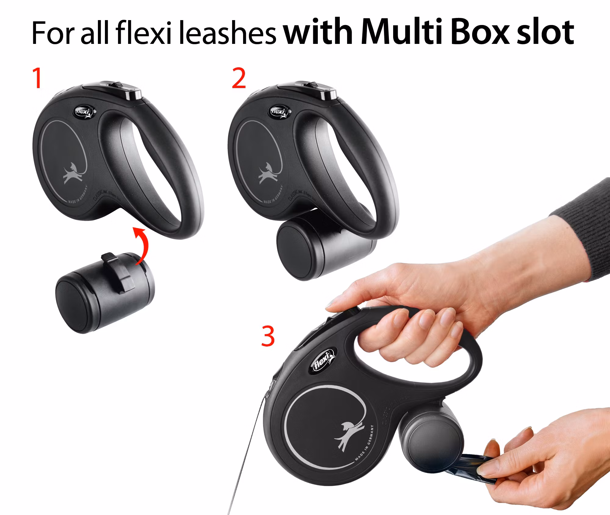 Flexi Vario Multibox, till bajspåsar eller godis (passar till olika flexikoppel)