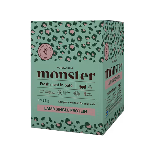 Monster Cat Pouches Adult Lamb (lamm) 85 gr x 8 st