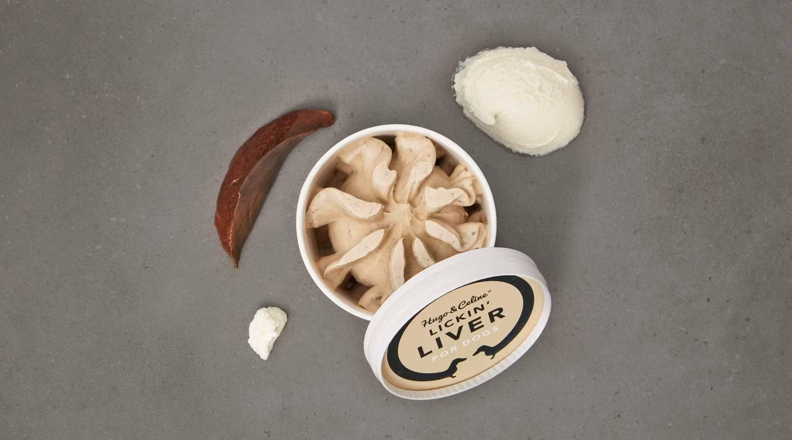 Hugo & Celine HUNDGLASS: LICKIN LIVER Oxleversmak 120g SKICKAS EJ!