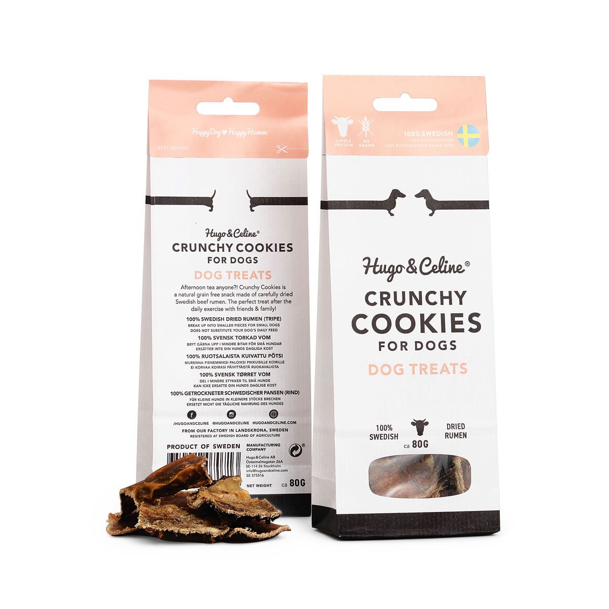 Hugo & Celine CRUNCHY COOKIES TORKAD VOM 80G