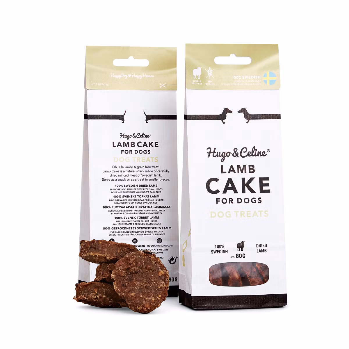 Hugo & Celine LAMB CAKE TORKAT LAMM 4 ST – TOTALT 80G