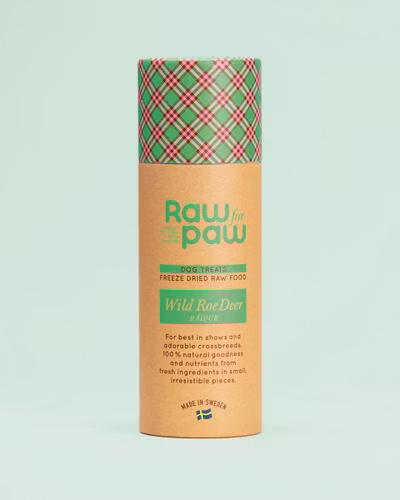 Raw for Paw Wild Roe Deer- Rådjur Frystorkat hundgodis 45 gram