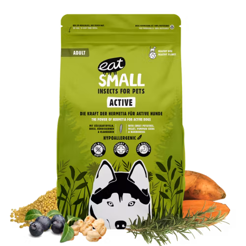 Eat Small Wald (Aktiv), insektsbaserat hundfoder 150 gr/ 2 kg/10 kg
