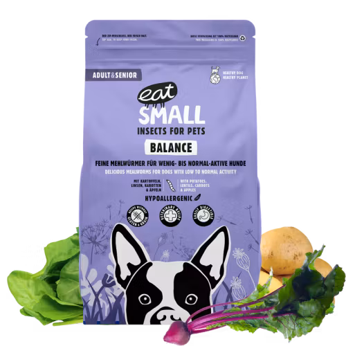 Eat Small Balance, insektsbaserat hundfoder 150 gr/2 kg/10 kg